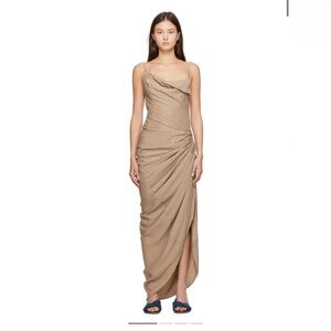 JACQUEMUS
Beige Le Chouchou 'La Robe Saudade Longue' Maxi Dress
